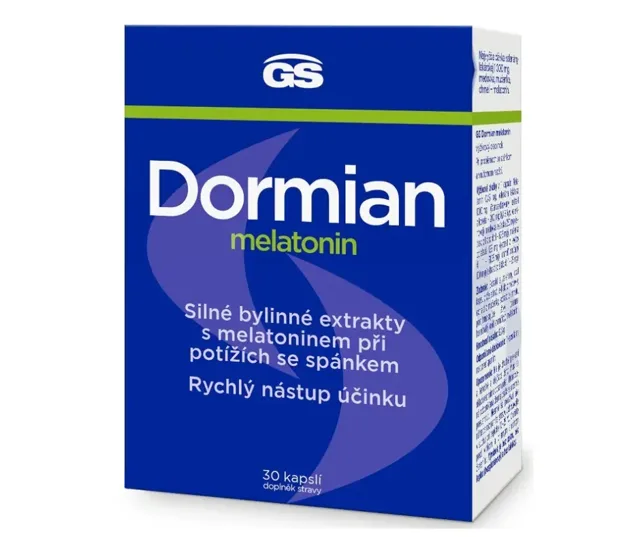 GS Dormian GS Dormian melatonin, 30 kapslí