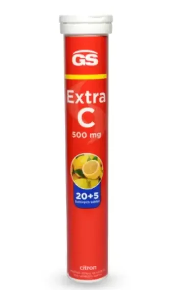 GS Extra C 500 šumivý citrón 25 tablet