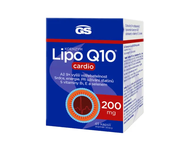 GS Koenzym Lipo Q10 Cardio 200mg 45 kapslí