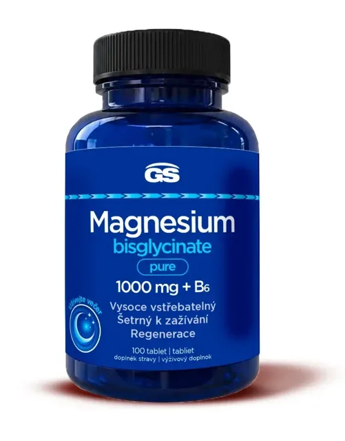 GS Magnesium bisglycinate pure 1000mg+B6 100 tablet
