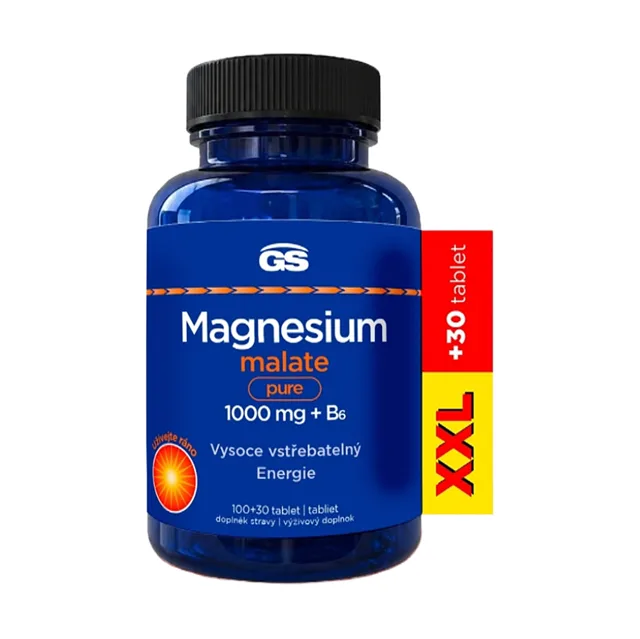 GS Magnesium malate pure 1000 mg + B6 XXL100 + 30 tablet