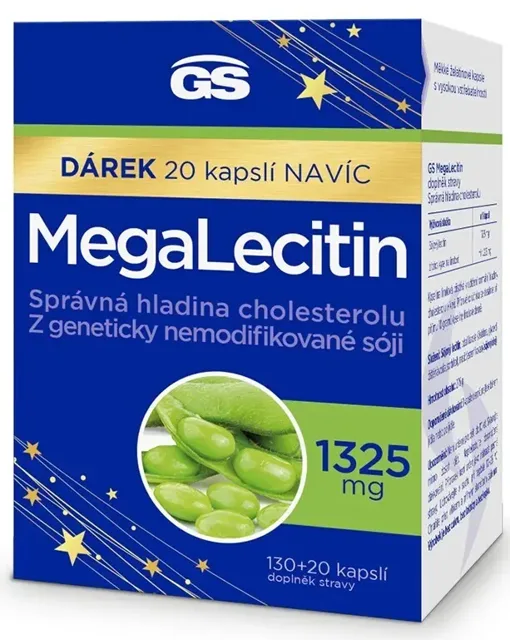GS MegaLecitin 1325mg 130+20 kapslí