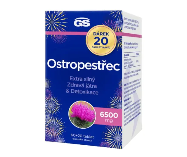 GS Ostropestřec 6500 mg 80 tablet