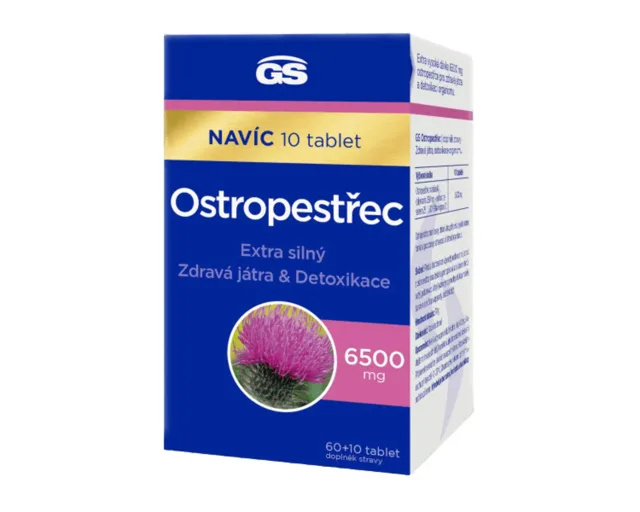 GS Ostropestřec 6500mg tbl.60+10