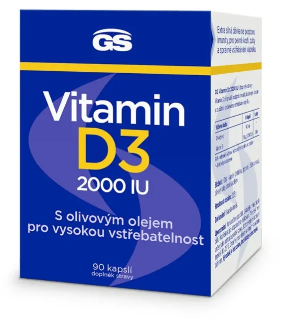 GS Vitamin D3 2000 IU 90 kapslí
