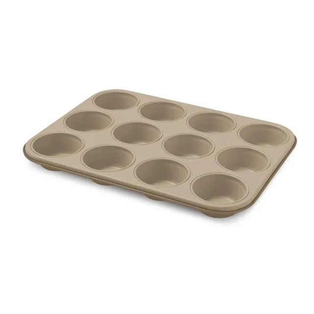 Guardini Gold Elegance plech na 12 muffinů 35 x 27 cm