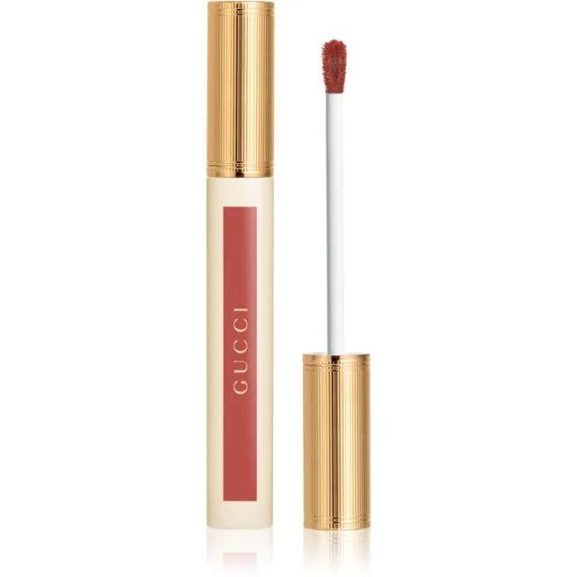 Gucci Gucci Beauty Glow Oil-In-Water Tint Liquid Lipstick lesklá hydratační tekutá rtěnka odstín 217 Valeria Rose 6.5 ml