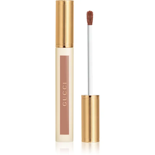 Gucci Gucci Beauty Glow Oil-In-Water Tint Liquid Lipstick lesklá hydratační tekutá rtěnka odstín 226 Emma Rosedust 6.5 ml