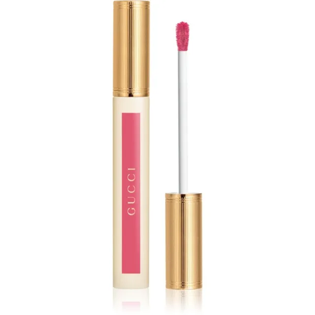 Gucci Gucci Beauty Glow Oil-In-Water Tint Liquid Lipstick lesklá hydratační tekutá rtěnka odstín 415 Clara Pink 6.5 ml