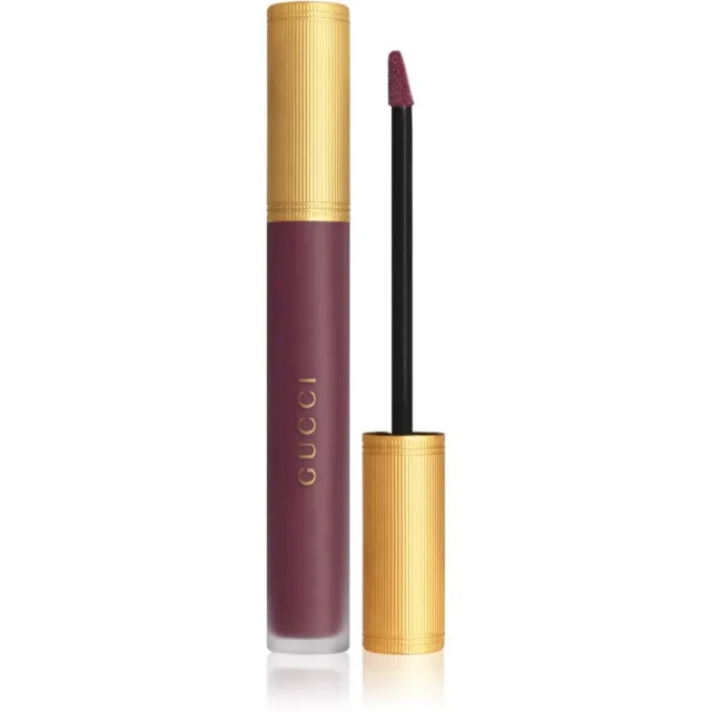Gucci Gucci Beauty Rouge à Lèvres Matte Lipstick matná tekutá rtěnka odstín 607 Vanessa Violet 6.5 ml