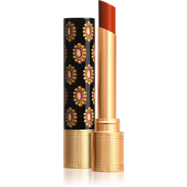 Gucci Gucci Beauty Rouge de Beauté Brillant hydratační rtěnka odstín 308 Lucy Dark Orange 1.8 g