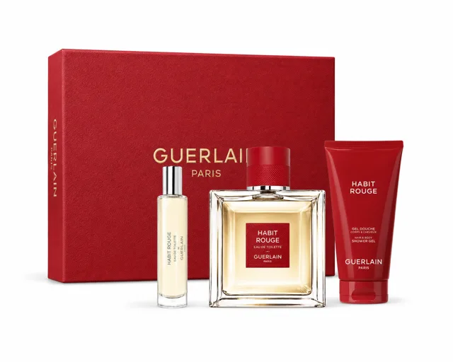 Guerlain Habit Rouge - EDT 100 ml + sprchový gel 75 ml + EDT 10 ml