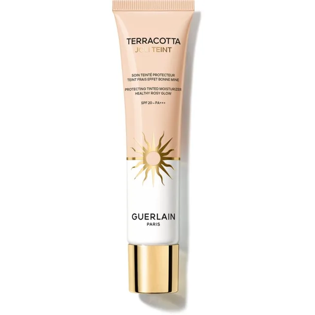 GUERLAIN Terracotta Joli Teint Protecting Tinted Moisturizer rozjasňující make-up pro přirozený vzhled SPF 20 odstín 00 Rosy 30 ml