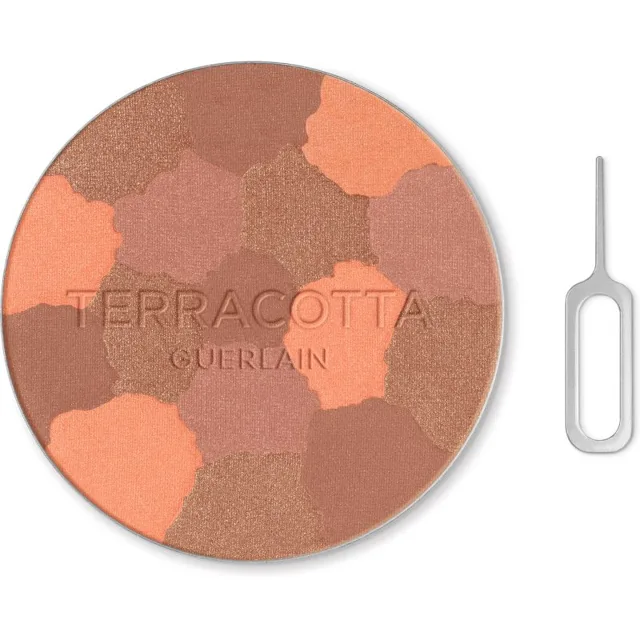 GUERLAIN Terracotta Light bronzující rozjasňující pudr – náhradní náplň odstín 05 Deep Warm 10 g