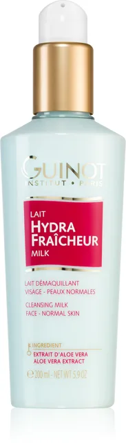 Guinot Lait Hydra Fraicheur osvěžující čisticí mléko 200 ml (poškozený aplikátor)