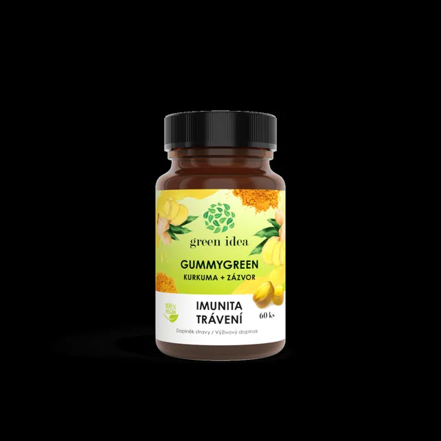 Gummygreen - Kurkuma + zázvor 60 ks - Green idea