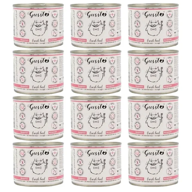 GUSSTO Cat Fresh Beef 12x200 g