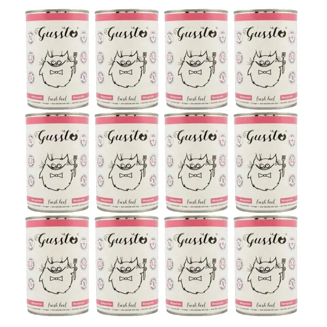 GUSSTO Cat Fresh Beef 12x400 g