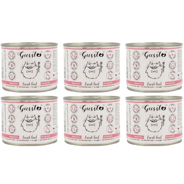GUSSTO Cat Fresh Beef 6x200 g