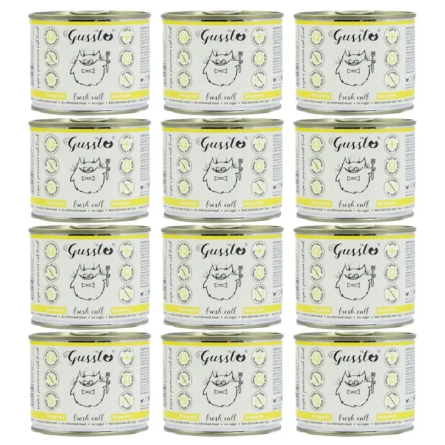 GUSSTO Cat Fresh Calf 12x200g