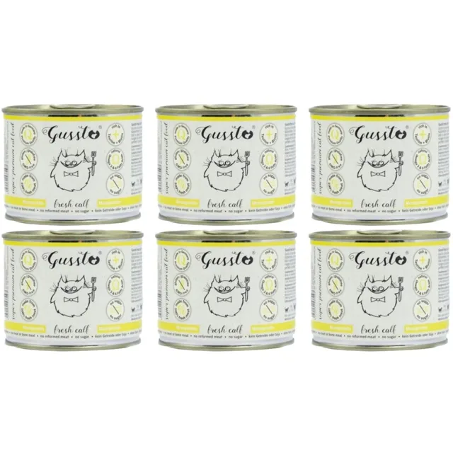 GUSSTO Cat Fresh Calf 6x200 g