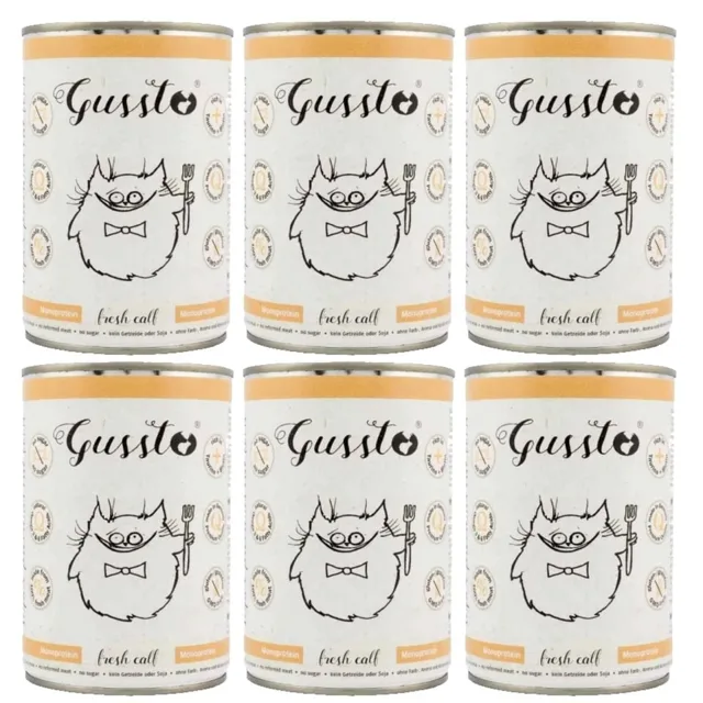 GUSSTO Cat Fresh Calf 6x400 g