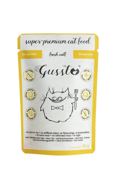 GUSSTO Cat Fresh Calf 85g kapsička pro kočky