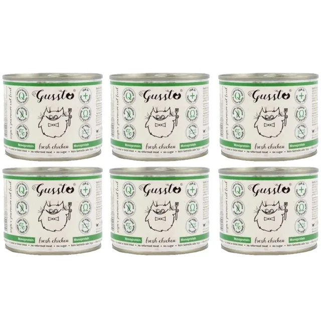 GUSSTO Cat Fresh Chicken 6x200 g