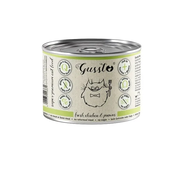 GUSSTO Cat Fresh Chicken Prawns 200 g