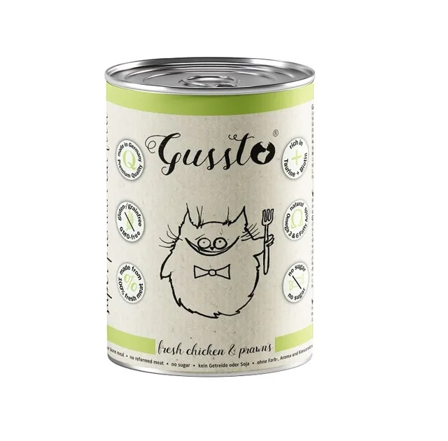 GUSSTO Cat Fresh Chicken Prawns 400 g