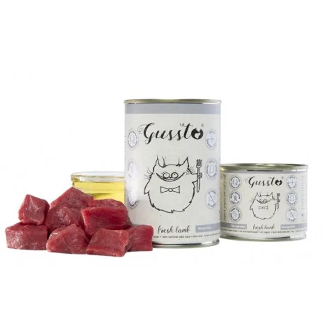 GUSSTO Cat Fresh Lamb 400g konzerva pro kočky
