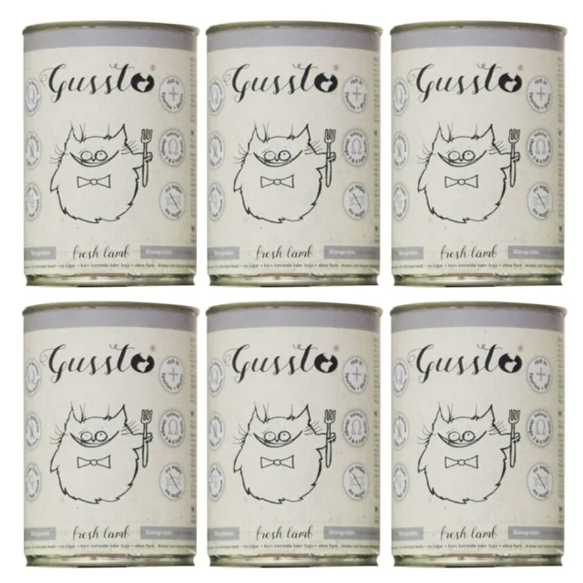 GUSSTO Cat Fresh Lamb 6x400 g