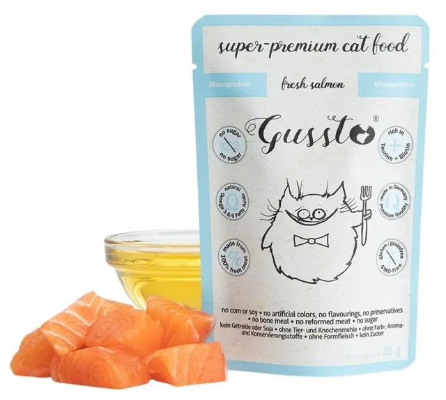 GUSSTO Cat Fresh Salmon 85g kapsička pro kočky