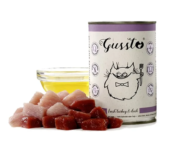 GUSSTO Cat Fresh Turkey &amp; Duck 400g