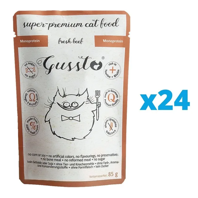 GUSSTO Cat Fresh Wild Boar 24x85 g