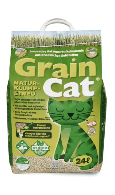 GUSSTO GrainCat 24 l přírodní rostlinný hrudkující kočkolit