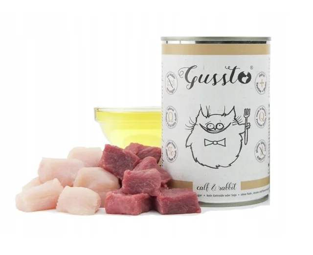 GUSSTO Gussto Cat Fresh Calf &amp; Rabbit 400g