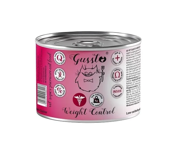 GUSSTO Vet Weight control Cat 200 g krmivo pro kočky s nadváhou