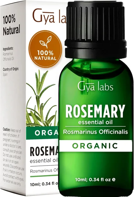 Gya Labs organický rozmarýnový esenciální olej pro růst vlasů 10 ml