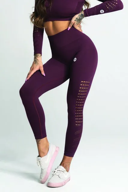 Gym Glamour Legíny bezešvé Dark Berry, S, dark berry