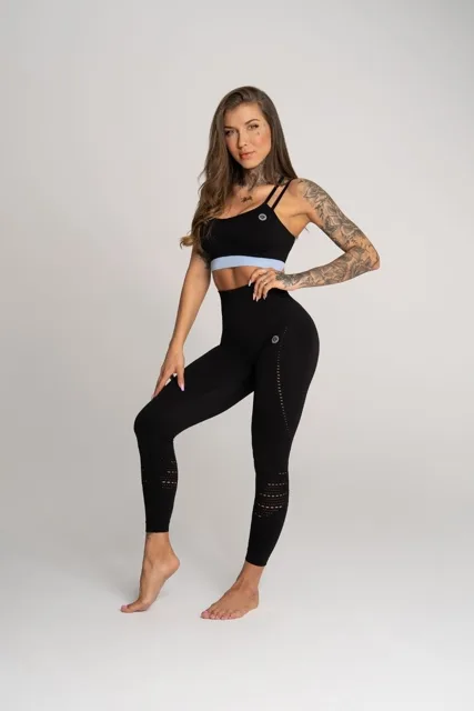 Gym Glamour Legíny bezešvé Deynn Černé, XS, černá