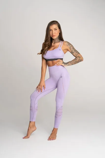 Gym Glamour Legíny bezešvé Deynn Levandulové, XS, levandulová