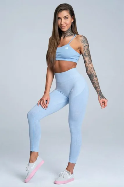 Gym Glamour Legíny bezešvé Dream Blue, M, modrá