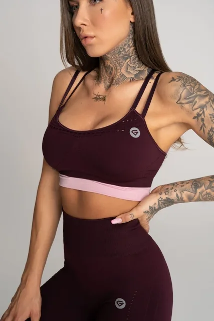 Gym Glamour Podprsenka bezešvá Deynn Bordo, S, bordo