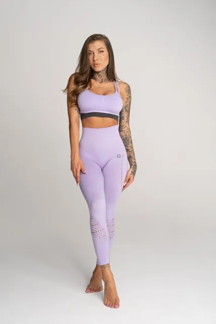 Gym Glamour Podprsenka bezešvá Deynn Levandulová , XS, levandulová