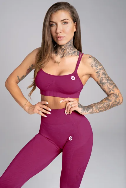 Gym Glamour Podprsenka bezešvá Jelly Berry, M, fialová