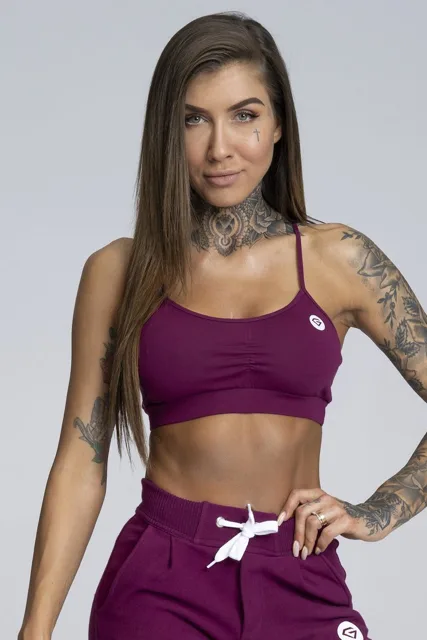 Gym Glamour Podprsenka Simply Blueberry, S, blueberry