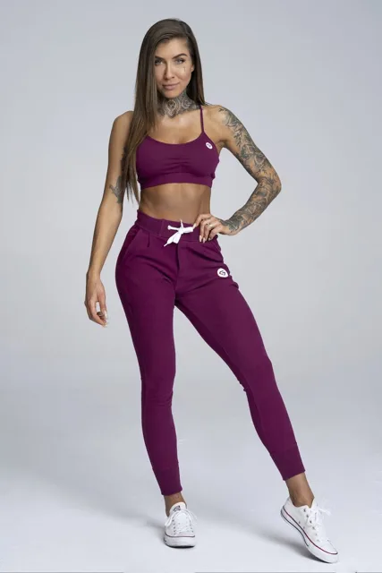 Gym Glamour Tepláky Boyfriend Blueberry, M, blueberry