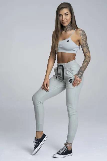 Gym Glamour Tepláky Boyfriend Grey, S, šedá