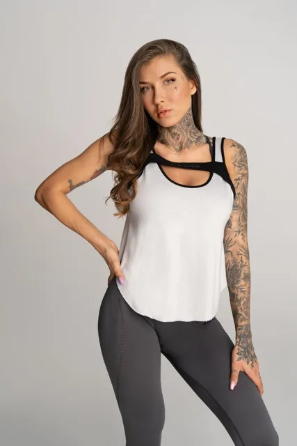 Gym Glamour Tílko bezešvé Deynn Šedé, S, šedá